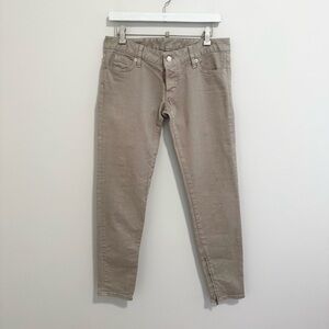 Vintage Dsquared2 Low Rise Ankle Zip Skinny Jeans